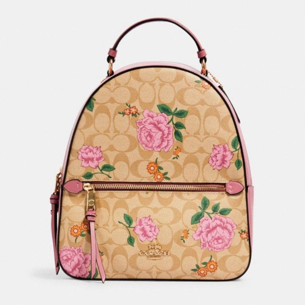 JORDYN BACKPACK IN SIGNATURE CANVAS WITH PRAIRIE - Picture 2 of 4